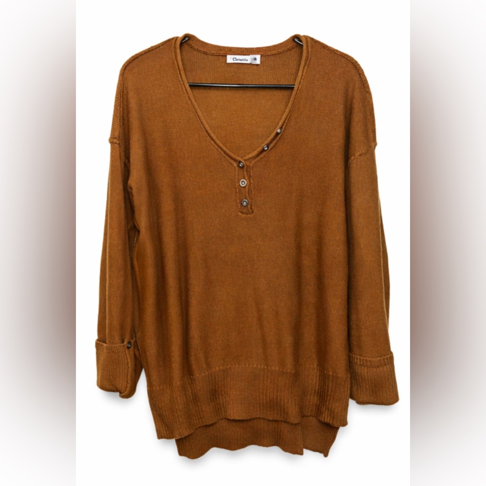 Chriselda Brown Knit Sweater
